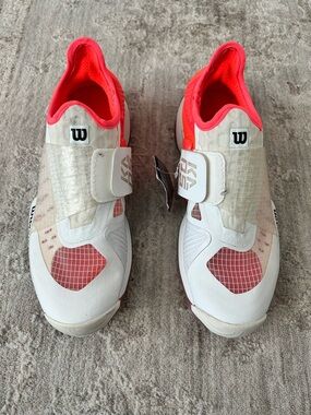 NWT Wilson Kaos Mirage White Fiery Coral Tennis Shoes Womens Sz 5.5  Pickleball